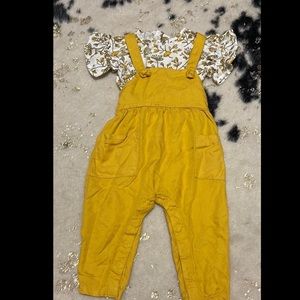 Paper bag overall outfit